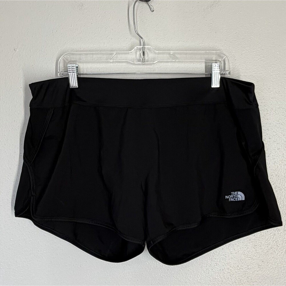The North Face FlashDry Running Shorts XL Black 3.5” Lined Zip Pocket